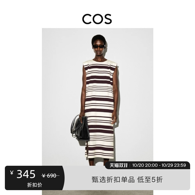 Cos Women's Standard Fit Drop Shoulder Mid-Length Dress 2026 New Product 1335903003 Cos Women's Standard Fit Drop Shoulder Mid-Length Dress 2026 New Product 1335903003