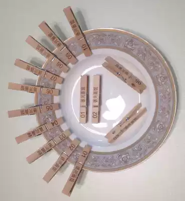 CJZ birch clip Hotel restaurant noodle restaurant food delivery clip Menu clip Number clip Bamboo clip lettering printing