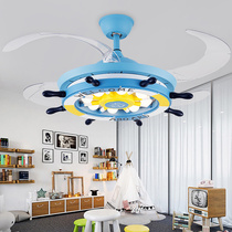 Boy Room Girl room children cartoon small electric fan chandelier invisible fan lamp hanging fan lamp restaurant led mute