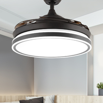 Ultra-thin fan lamp invisible ceiling fan lamp Nordic simple modern household restaurant chandelier with fan American style