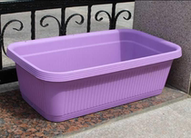 Widened and thickened plastic planting box flower pot flower pot extra-large long rectangular balcony seed pot extended