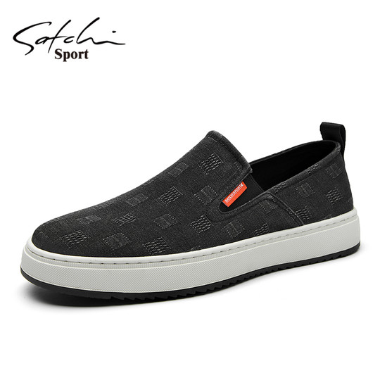 Shachi Men's Shoes Genuine Autumn 2025 New Style Slip-On Shoes Men's Casual Canvas Shoes Soft Sole Old Beijing Cloth Shoes