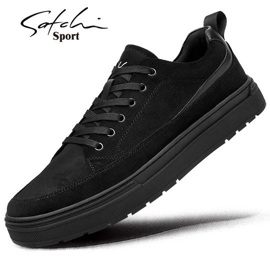 Shachi Men's Shoes Autumn 2025 New Men's Canvas Shoes Low-Top Sneakers Trendy Versatile Sports Casual Shoes for Men