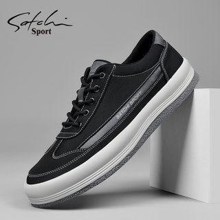 Shachi Men's Shoes Genuine Autumn New Soft-Soled Lightweight Casual Men's Sneakers New Trendy Versatile Canvas Shoes