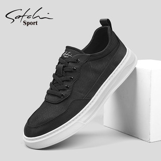 Shachi Men's Shoes 2025 Winter New Men's Fashion Casual Shoes Versatile Breathable Canvas Shoes Sports Casual Sneakers