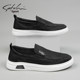 Shachi Men's Shoes 2025 Winter New Men's Casual Shoes Slip-On Loafers Soft Sole Comfortable Dad Shoes
