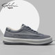 Shachi Men's Shoes Genuine Autumn New Soft-Soled Lightweight Casual Men's Sneakers New Trendy Versatile Canvas Shoes