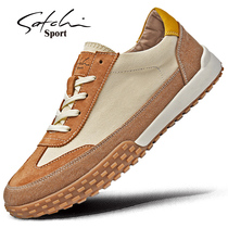 Sachchi Sports Mens Shoes Summer Breathable 2022 New Casual Shoes Aganshoe Trend 100 Hitch Flat-bottomed Mens Board Shoes