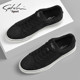 Shachi Men's Shoes Genuine Winter 2025 New Men's Canvas Shoes Soft Sole Trendy Versatile Fashion Casual Sneakers