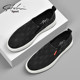 Shachi Men's Shoes Genuine Autumn 2025 New Style Slip-On Shoes Men's Casual Canvas Shoes Soft Sole Old Beijing Cloth Shoes