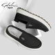 Shachi Men's Casual Shoes Winter 2025 Cloth Shoes Men's Slip-On Soft Sole New Dad Shoes Non-Slip Lazy Shoes
