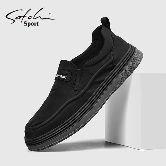 Satchi/Sachi Men's Shoes Genuine Autumn 2025 New Trendy Versatile Driving Loafers Slip-On Lazy Shoes