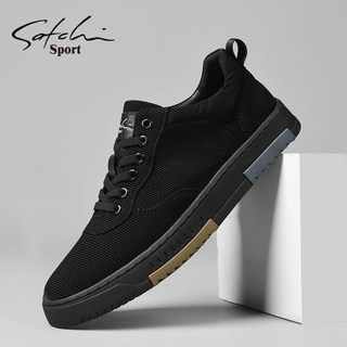 Shachi Men's Shoes Autumn 2025 New Men's Casual Shoes Trendy Versatile Breathable Sneakers Fabric Mid-Top Shoes for Men