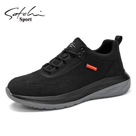 Satchi Men's Shoes Winter 2025 New Trendy Casual Shoes Versatile Soft-Soled Running Thick-Soled Sports Shoes