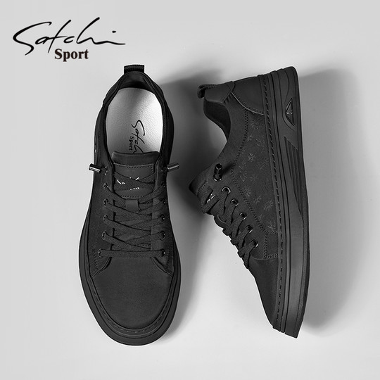 Shachi Men's Shoe Brand High-End Canvas Shoes Autumn Trend 2025 New Men's Breathable Lightweight Casual Sneakers for Men