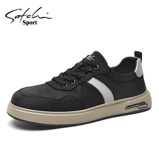 Sachi Men's Shoes Winter 2025 New Casual Canvas Shoes Soft-Soled Sports Shoes Business Style Driving Trendy Comfortable Shoes