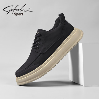 Satchi Men's Shoes Winter 2025 New Trendy Versatile Sneakers Thick-Soled Casual Shoes Simple Canvas Shoes