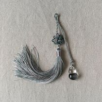 Original Chinese knot natural ghost gourd tassel cheongsam press flap buckle Hanfu pendant jewelry