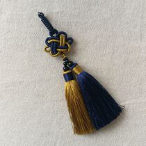 Pure handmade diy tassel bag hanging mobile phone chain clothing hanging jewelry fan drop flat knot jewelry