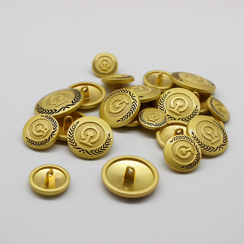 Metal new railway uniform button coat shirt button high-speed rail suit logo button flight attendant clothes button