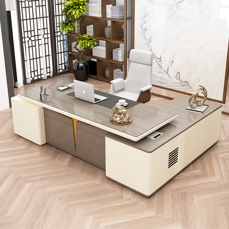 Boss desk executive desk president desk single supervisor desk manager desk chair combination simple modern office furniture - Taobao