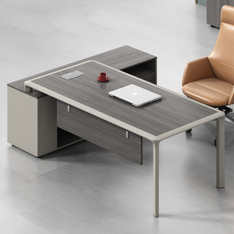 Executive Desk Simple Modern Aluminum Frame Boss Staff Desk Executive Desk President Desk Table Chair Combination Boss Desk Office