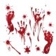 Halloween decoration horror stickers bloody handprints and footprints haunted house secret room bar scary window stickers layout props