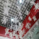 Christmas decoration props snowflake pendant ceiling hanging ornaments store shopping mall snow scene layout
