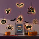 Halloween decoration luminous hanging sign hanging led window door hanging small pendant pumpkin door number background layout props