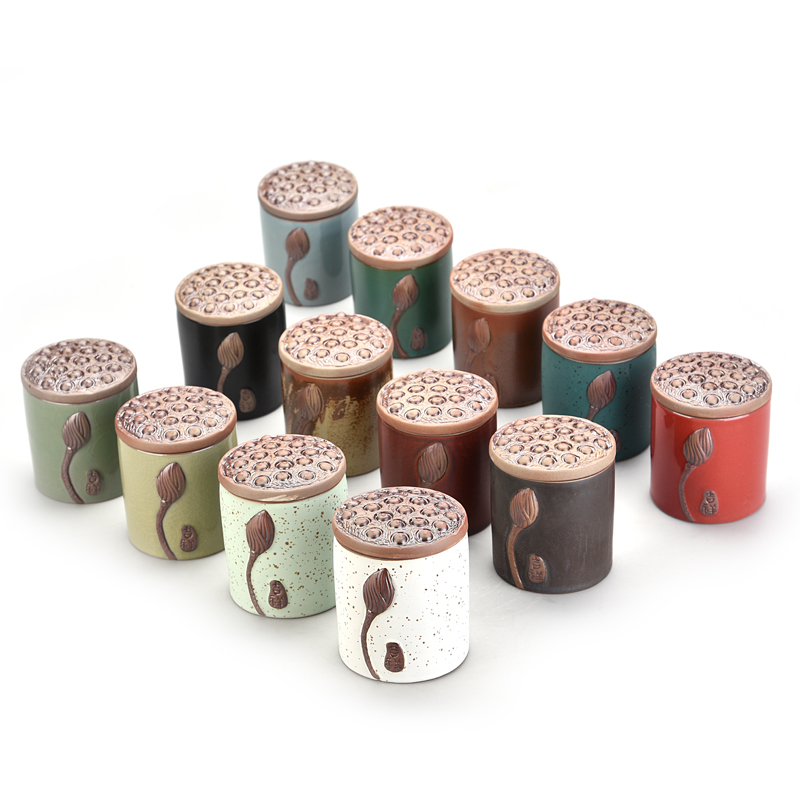Hui shi brother ceramic up coarse pottery small caddy fixings ceramic POTS tea caddy fixings tea tea box accessories