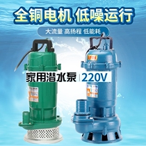Submersible pumps 220v Domestic sewage pumps Septic Tank Pumping Pumps 1 2 3 Inch Small Pumping Machines High Lift