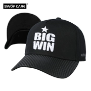 SWOFCARE / Siwofu 3D thêu nam và nữ mũ thể thao màu đen mũ lưỡi trai mũ lưỡi trai che nắng mũ BIGWIN - Mũ thể thao