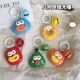 Cute and Quirky Geometric Big-Mouth Bell Keychain, Adorable Pendant Doll, Student Couple Backpack Bag Decoration Accessory