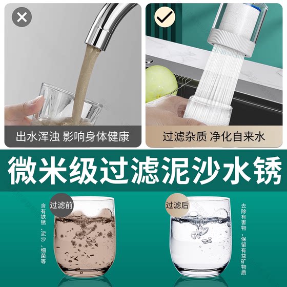 Kitchen Sink Faucet Filter Spout Tap Water Splash-Proof Gadget Extension for Multi-Purification Water Purifier for Home Use