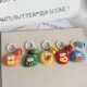 Cute and Quirky Geometric Big-Mouth Bell Keychain, Adorable Pendant Doll, Student Couple Backpack Bag Decoration Accessory