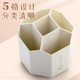 360-Degree Rotating Multi-Compartment Pen Holder, Minimalist Desktop Storage Box for Study Desk and Office, Multifunctional Rotating Style