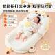 Anti-Spit-Up Slope Bed for Babies, Newborn Bionic Bed, Baby Bed Within a Bed, Anti-Overflow and Anti-Choking Breathable Pillow