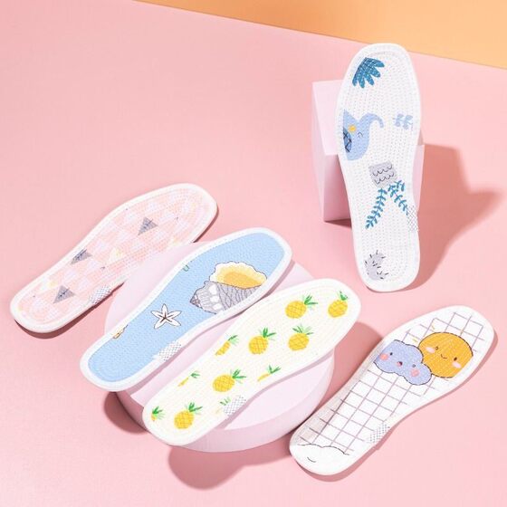 Children's Pure Cotton Insoles Can Be Cut, Children's Insoles Are Moisture-Wicking and Breathable, Suitable for Kids and Babies, Made of Thousand-Layer Fabric, Suitable for Spring, Summer, Autumn, and Winter