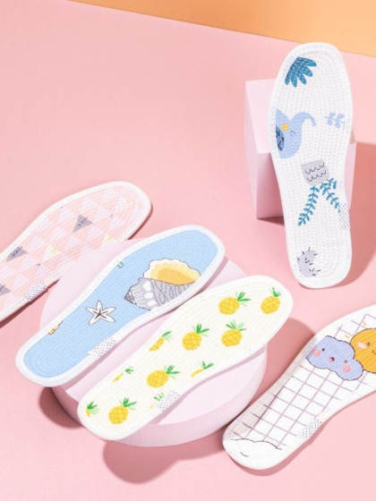 Children's Pure Cotton Insoles Can Be Cut, Children's Insoles Are Moisture-Wicking and Breathable, Suitable for Kids and Babies, Made of Thousand-Layer Fabric, Suitable for Spring, Summer, Autumn, and Winter