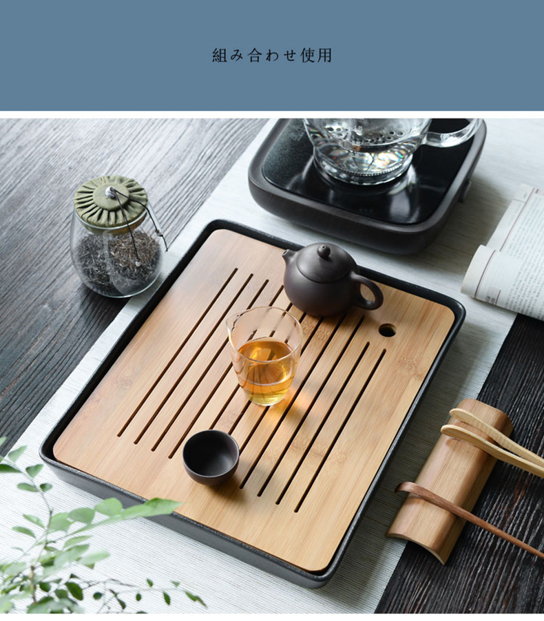 Become precious little ceramic kung fu tea water rectangle supersize tea table dry tea tray household Japanese small suit