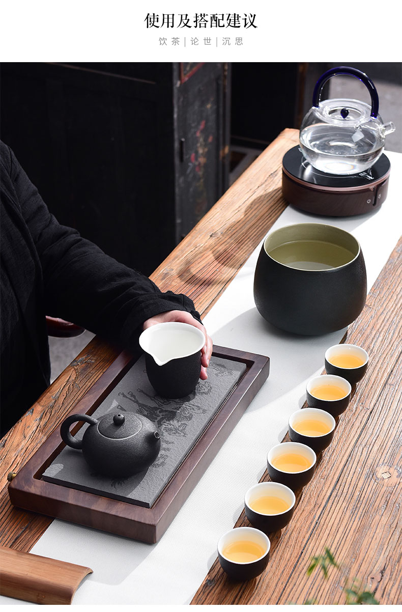 "Precious little custom black ceramic kung fu tea tea tea tray accessories cup tea for wash in hot cylinder washing water, after the wash