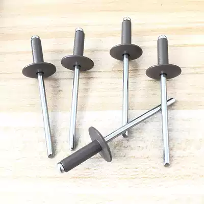 Big hat head aluminum iron stainless steel stumping rivets color black red platinum coffee Latin Willow Mao baking paint environmental protection core
