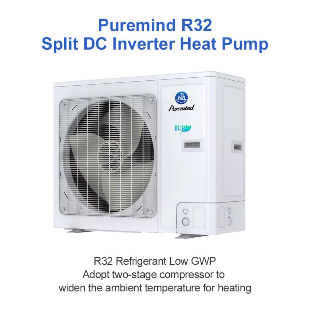 Gree R32 Inverter Heat Pump Air To Water Cooling Heating For Hot Water