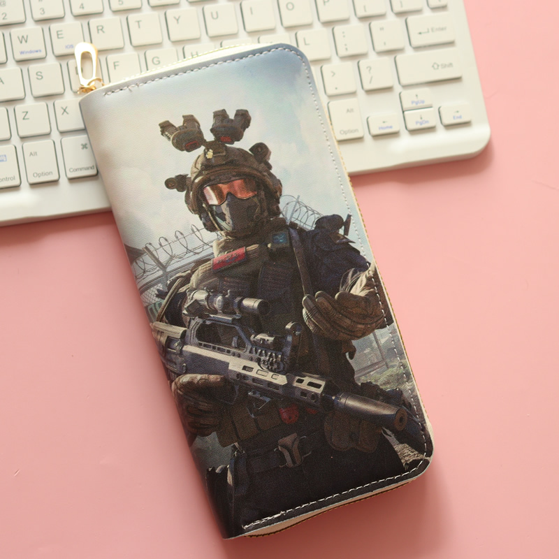 Delta Force: Red Wolf Merchandise Long Zipper Wallet Large Capacity Student Coin Purse Lucky Money Wallet