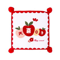 Happy word kneeling cushion wedding red pair of fashionable chair cushions wedding change of words tea ceremony blessing cushion kneeling cushion