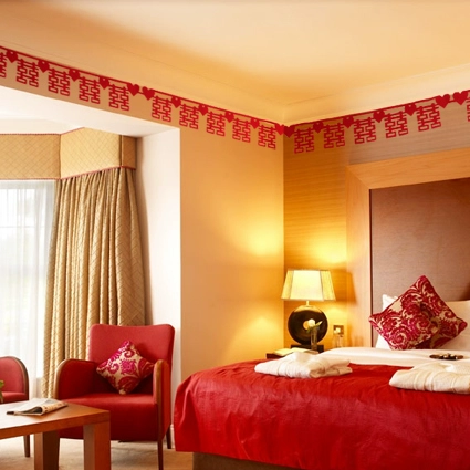 Свадебный дом украшения набор набор свадебной гостиной потолок высокого уровня простые и атмосферные занавески