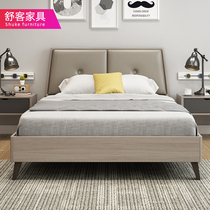 Bedroom furniture set combination bed wardrobe combination set Nordic bedroom furniture Economical master bedroom complete set of furniture