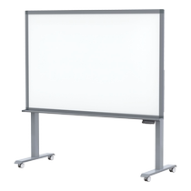 Intelligent electric lifting magnetic tempered glass whiteboard writing board bracket type wheeled childrens blackboard home teaching office meeting note display board removable live writing training