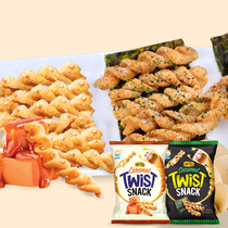 South Korea imported 9-day seaweed flavor caramel flavor twist stick puffed snacks office casual snacks ready to eat