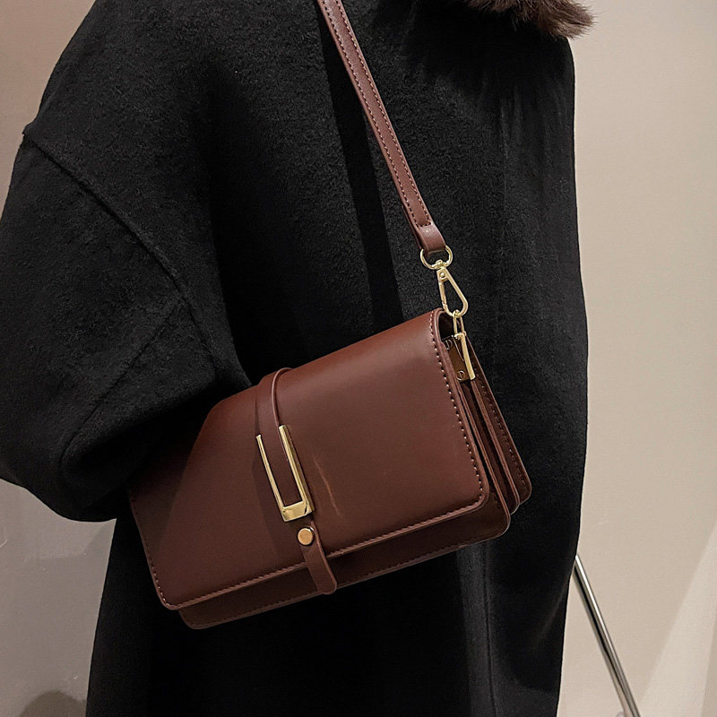 Pick Up Drain Pick Up Trend 100 Hitch God Recommended 2021 New Stylish Retro Foreign Pie 100 lap Single Shoulder Diagonal Satchel